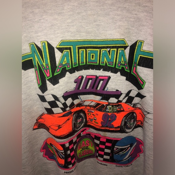 Vintage Men’s/Women’s National 100 racing sweatshirt 1992 - Picture 4 of 6